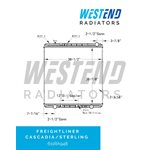 Freightliner Cascadia  /  Sterling - Radiator 2008 - Present (12" Oil Cooler)