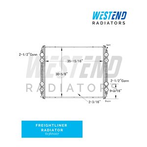 Freightliner Radiator – 1997-2004 Century 120 Series