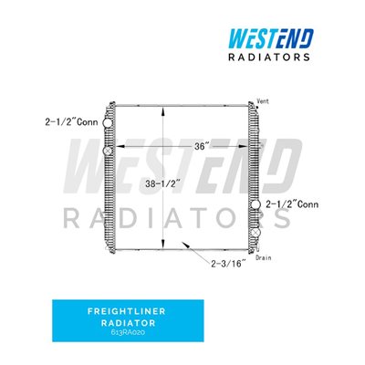 Freightliner Radiator – 2003-2008 Cascadia & Coronado Series