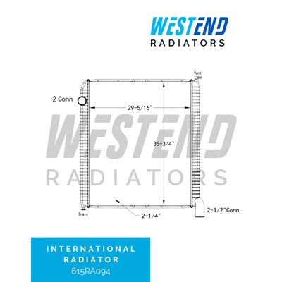 International Radiator 2008-2011 PayStar 5000 Series