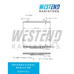 International Radiator - 2013-2017 PayStar (11-½” Oil Cooler w / Threaded Fittings on Grill Side) various