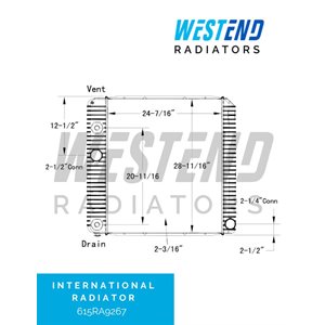 International Radiator - 2011-2016 (20-11 / 16” Oil Cooler) various