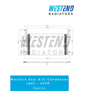 Western Star A / C Condenser 1997 - 2008