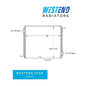 Western Star Radiator - 1998-2004 4964EX / Lowmax Series