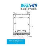 Freightliner Radiator – 2006-2010 M2 100 Series