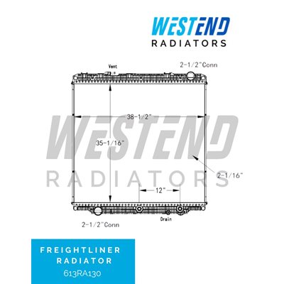 Freightliner Radiator – 2017-2020 – Cascadia (12” Oil Cooler)